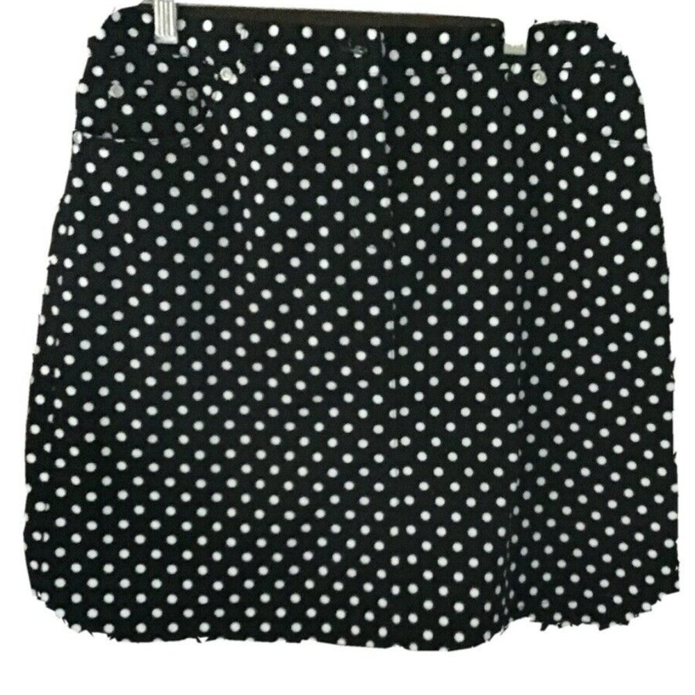 Hearts of Palm Black Polka Dot Skort